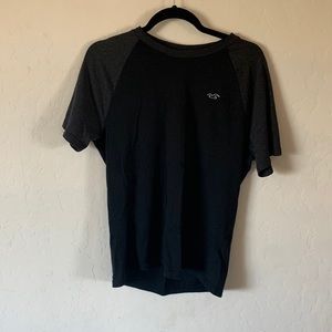 Black Hollister Shirt with Grey Sleeves